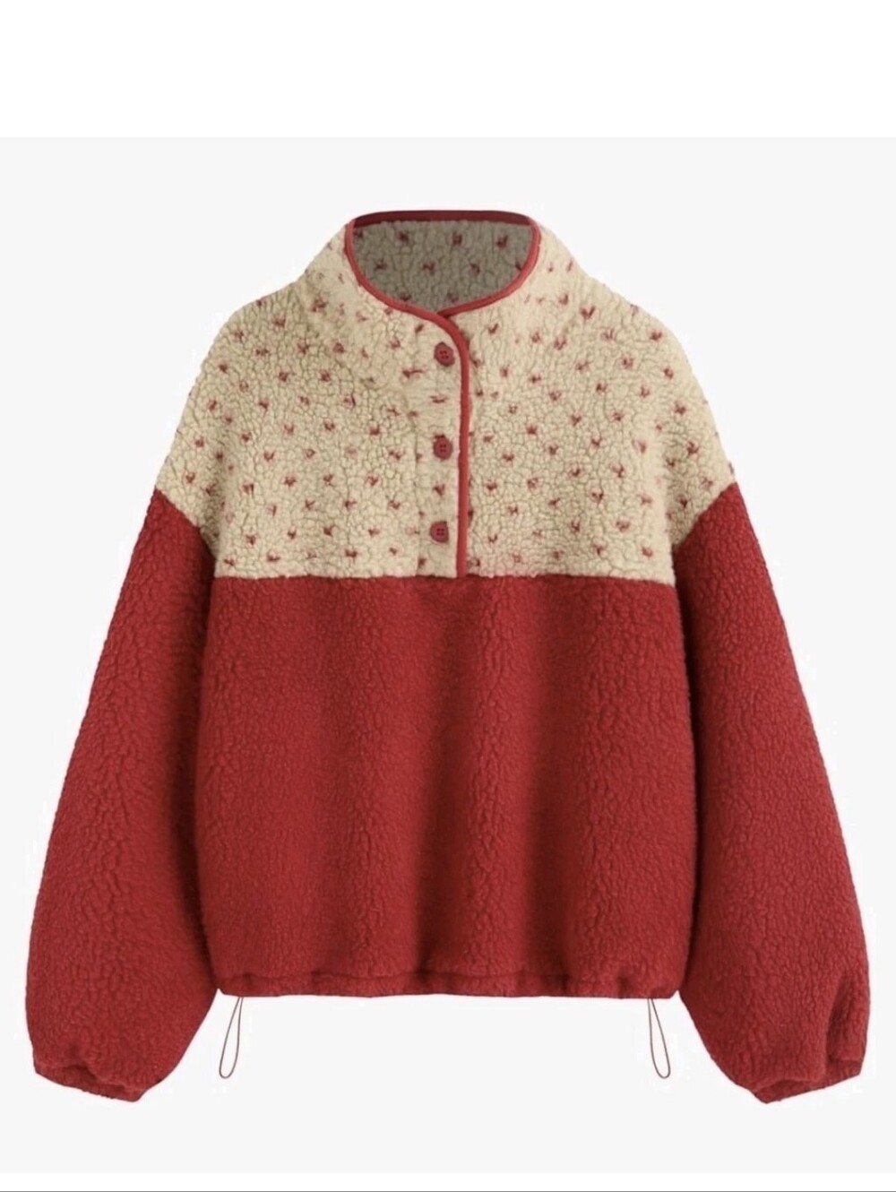 Cider Fleece Red Jacket Size XS.